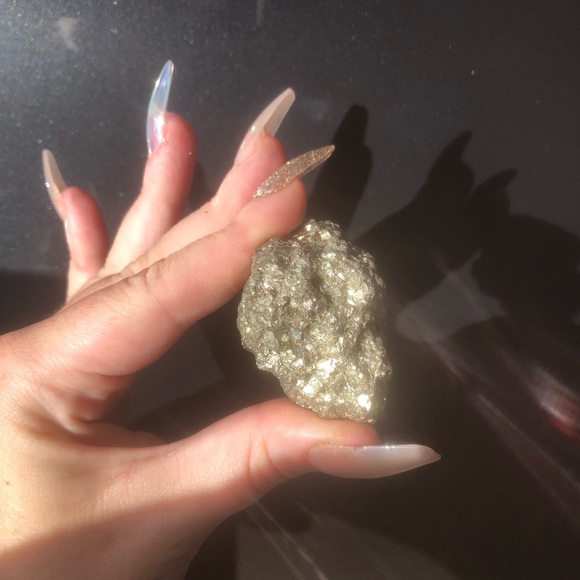 Natural Pyrite Cluster, Raw Fools Gold Crystal, Genuine Pyrite Stone - Picture 6 of 11